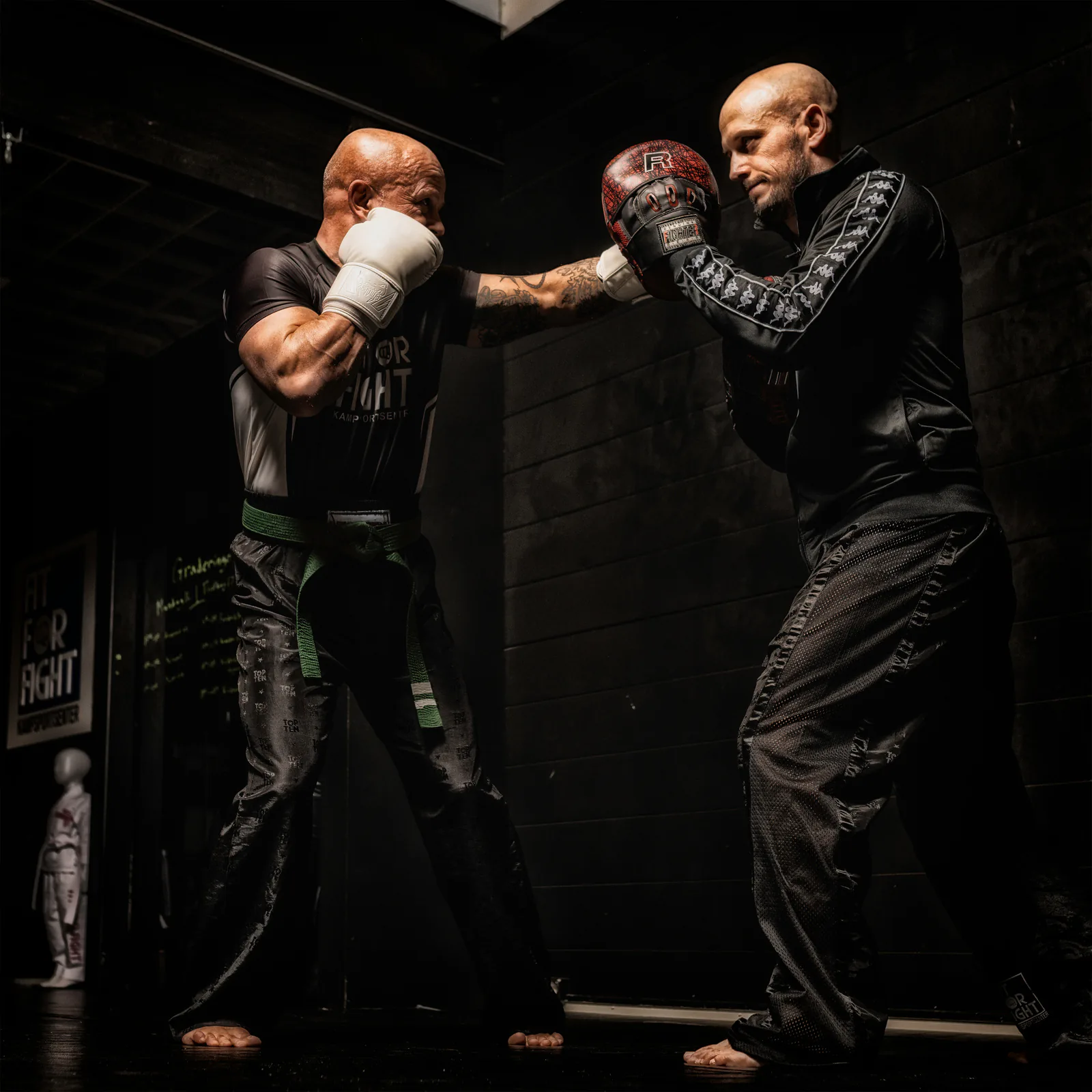 Shootboxing sparring